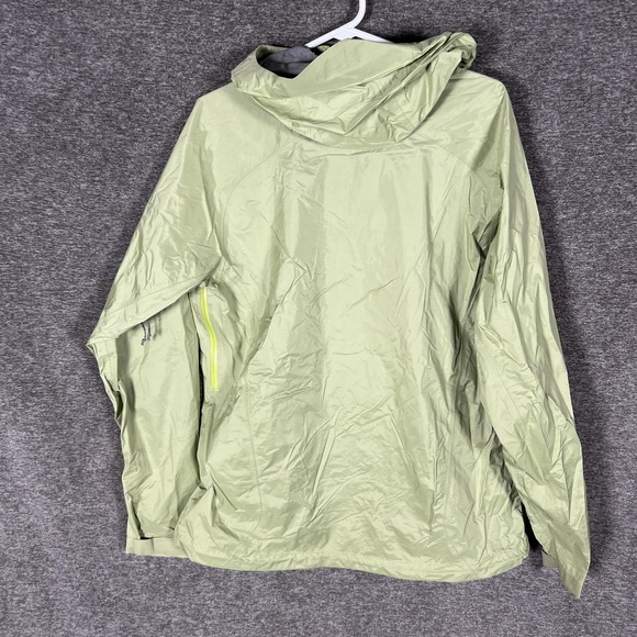 Patagonia H2NO Jacket Womens Large Green Hooded Lightweight Rain Shell Coat READ - Picture 9 of 10